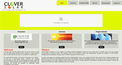 Desktop Screenshot of cloversolar.com